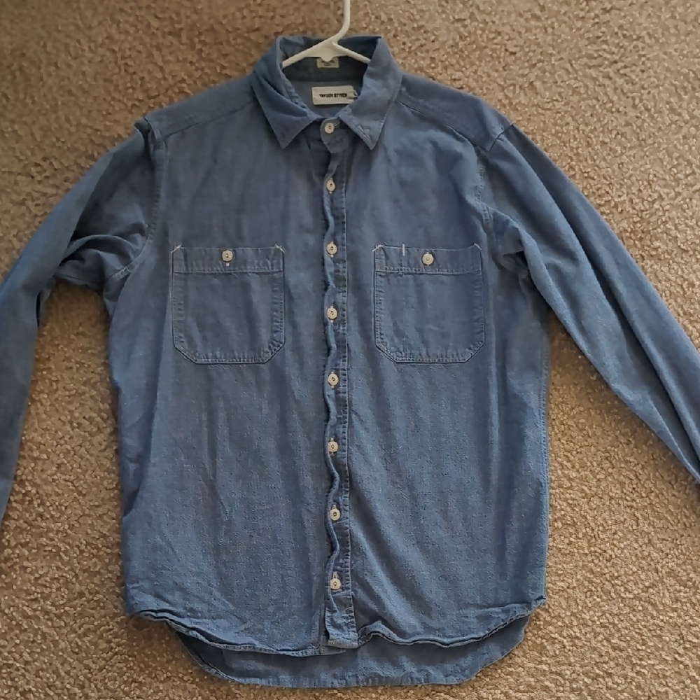 Taylor Stitch Light Blue Denim Button-Down Workshirt